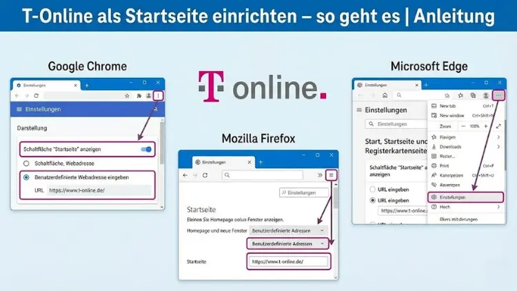 T-Online als Startseite einrichten – so geht es | Anleitung