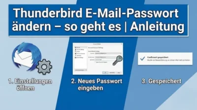 Thunderbird E-Mail-Passwort ändern – so geht es | Anleitung