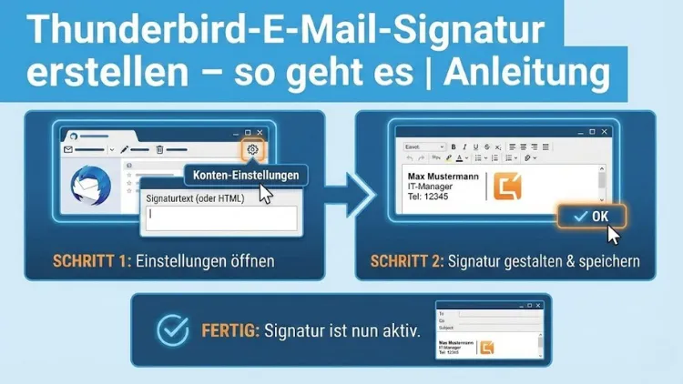 Thunderbird-E-Mail-Signatur erstellen – so geht es | Anleitung