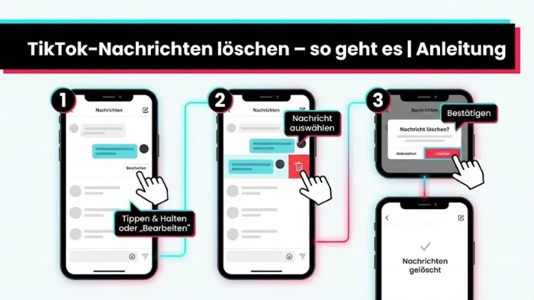 TikTok-Nachrichten löschen – so geht es | Anleitung