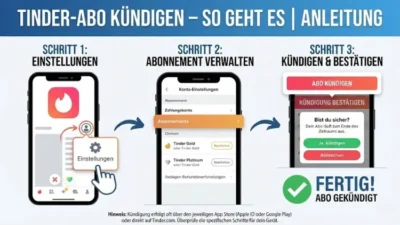 Tinder-Abo kündigen – so geht es | Anleitung