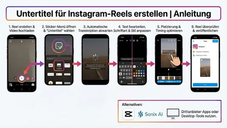 Untertitel für Instagram-Reels erstellen | Anleitung