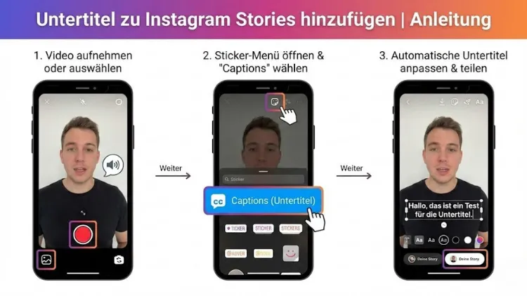 Untertitel zu Instagram-Stories hinzufügen | Anleitung