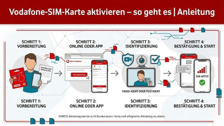 Vodafone-SIM-Karte aktivieren – so geht es | Anleitung