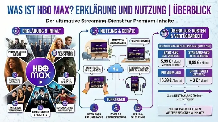 Was ist HBO Max? Erklärung und Nutzung | Überblick