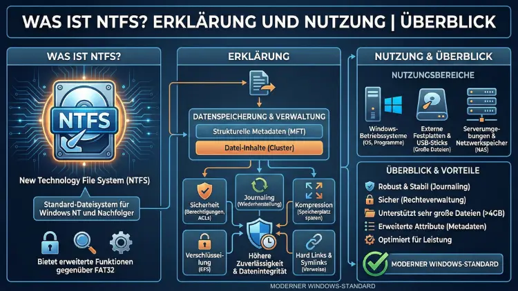 Was ist NTFS? Erklärung und Nutzung | Überblick