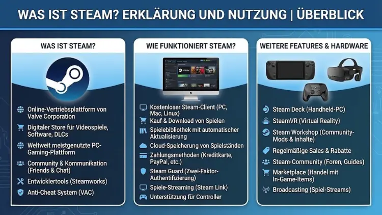 Was ist Steam? Erklärung und Nutzung | Überblick