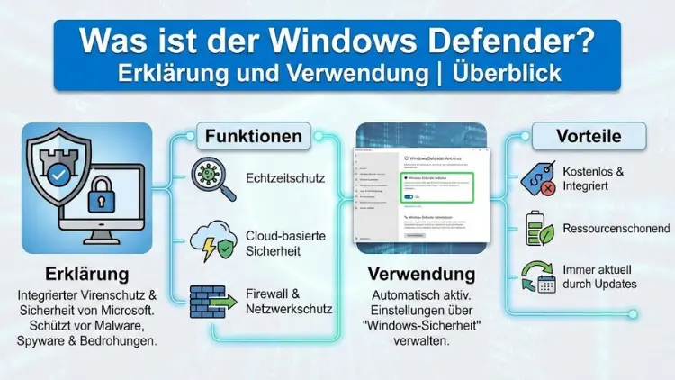 Was ist der Windows Defender? Erklärung und Verwendung | Überblick