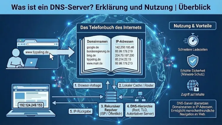 Was ist ein DNS-Server? Erklärung und Nutzung | Überblick