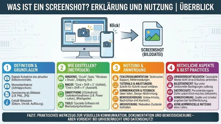 Was ist ein Screenshot? Erklärung und Nutzung | Überblick