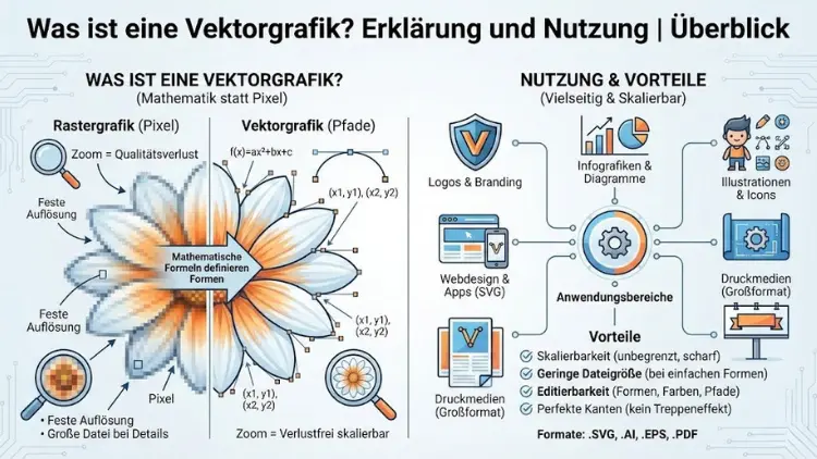 Was ist eine Vektorgrafik? Erklärung und Nutzung | Überblick