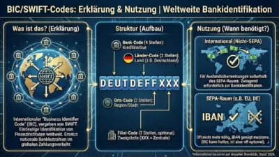 Was sind BIC/SWIFT-Codes? Erklärung und Nutzung | Überblick
