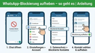 WhatsApp-Blockierung aufheben – so geht es | Anleitung