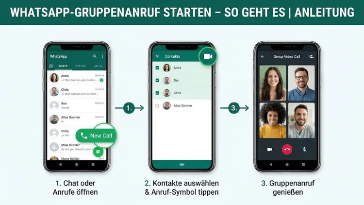 WhatsApp-Gruppenanruf starten – so geht es | Anleitung