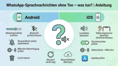WhatsApp-Sprachnachrichten ohne Ton – was tun? | Anleitung