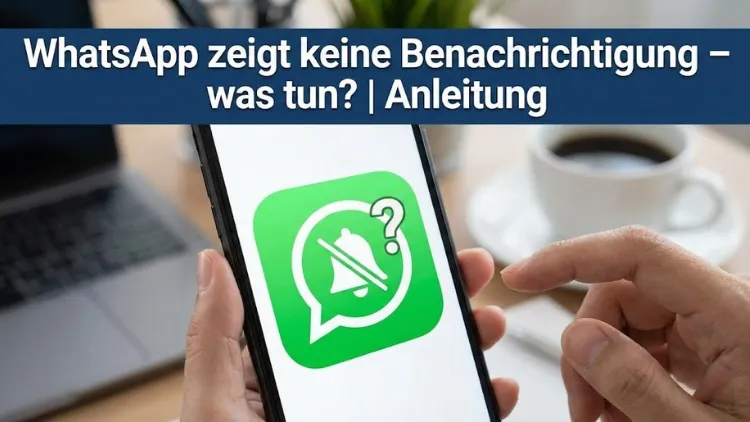 WhatsApp zeigt keine Benachrichtigung – was tun? | Anleitung