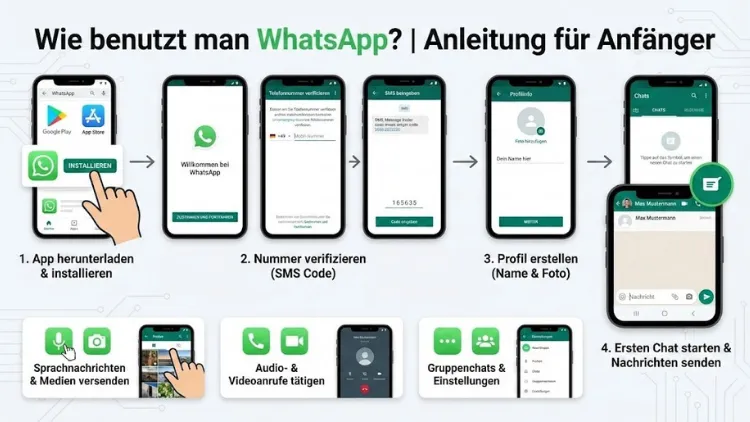 Wie benutzt man WhatsApp? | Anleitung für Anfänger