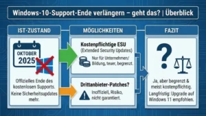 Windows-10-Support-Ende verlängern – geht das? | Überblick
