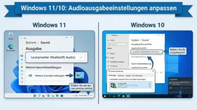 Windows 11/10: Audioausgabeeinstellungen anpassen – so geht’s