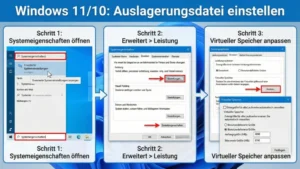 Windows 11/10: Auslagerungsdatei einstellen – so geht’s