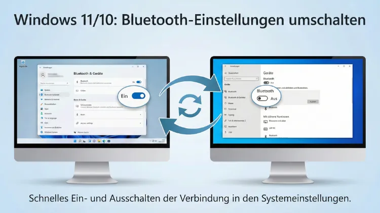 Windows 11/10: Bluetooth-Einstellungen umschalten – so geht’s