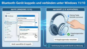 Windows 11/10: Bluetooth-Gerät koppeln, verbinden – so geht’s
