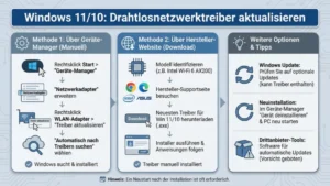 Windows 11/10: Drahtlosnetzwerktreiber aktualisieren – so geht’s