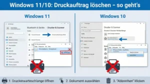 Windows 11/10: Druckauftrag löschen – so geht’s
