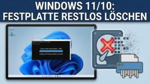 Windows 11/10: Festplatte restlos löschen | Anleitung