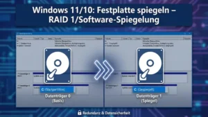 Windows 11/10: Festplatte spiegeln – RAID 1/Software-Spiegelung | Anleitung