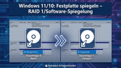 Windows 11/10: Festplatte spiegeln – RAID 1/Software-Spiegelung | Anleitung