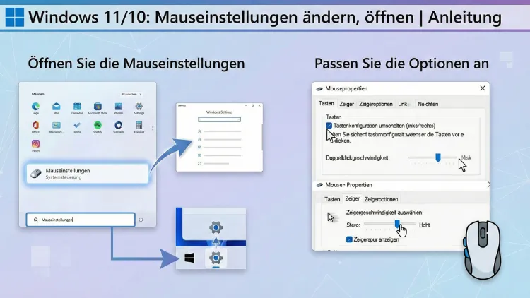 Windows 11/10: Mauseinstellungen ändern, öffnen | Anleitung