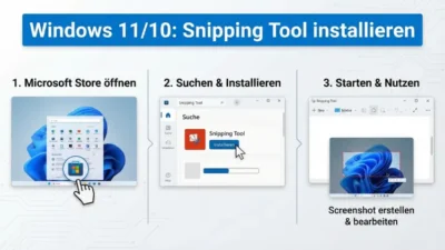 Windows 11/10: Snipping Tool installieren | Anleitung