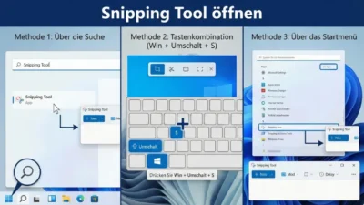 Windows 11/10: Snipping Tool öffnen – so geht’s