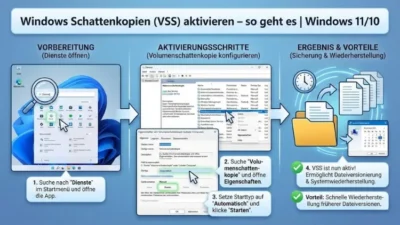 Windows-Schattenkopien (VSS) aktivieren – so geht es | Windows 11/10