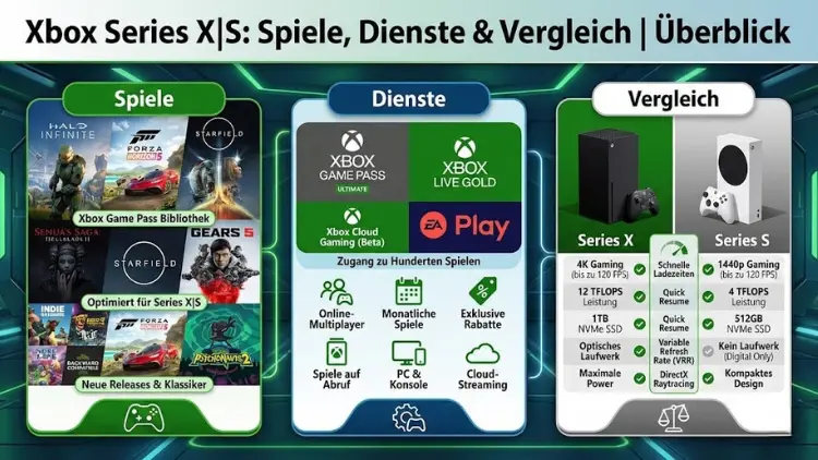 Xbox Series X|S: Spiele, Dienste & Vergleich | Überblick