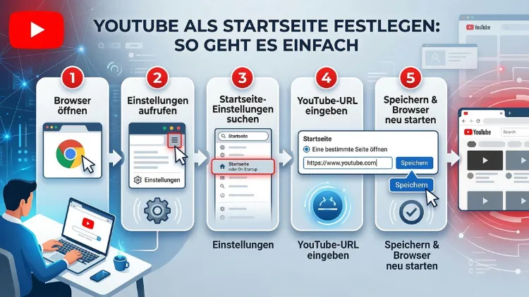 YouTube als Startseite festlegen: So geht es einfach