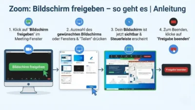 Zoom: Bildschirm freigeben – so geht es | Anleitung