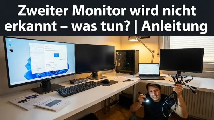 Zweiter Monitor wird nicht erkannt – was tun? | Anleitung