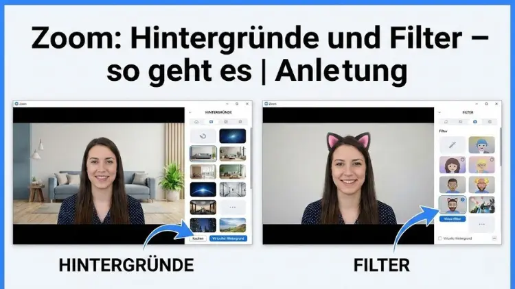 Zoom: Hintergründe und Filter – so geht es | Anleitung