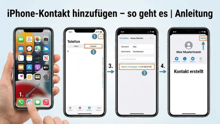 iPhone-Kontakt hinzufügen – so geht es | Anleitung