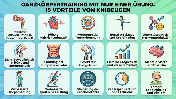 15 Gründe, jeden Tag Kniebeugen zu machen