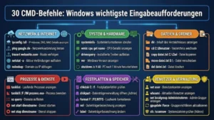 30 CMD-Befehle: Windows wichtigste Eingabeaufforderungen