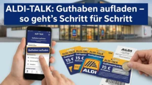 ALDI-TALK: Guthaben aufladen – so geht’s Schritt für Schritt