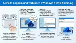 AirPods koppeln und verbinden | Windows 11/10 Anleitung