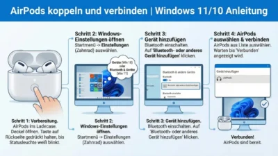 AirPods koppeln und verbinden | Windows 11/10 Anleitung