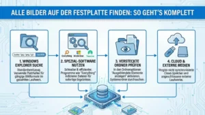 Alle Bilder auf der Festplatte finden: So geht’s komplett