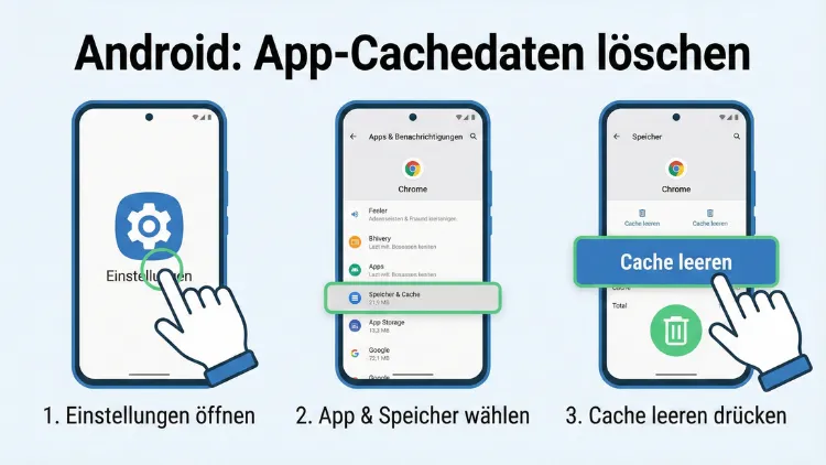 Android: App-Cachedaten löschen – so geht’s einfach