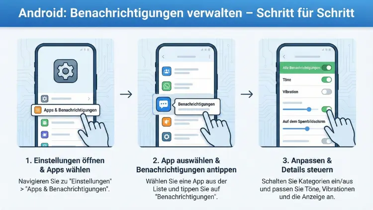 Android: Benachrichtigungen verwalten – Schritt für Schritt