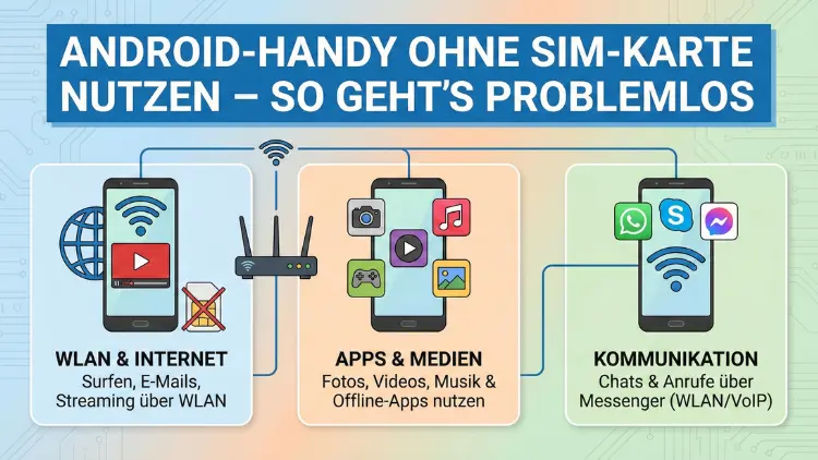 Android-Handy ohne SIM-Karte nutzen – so geht’s problemlos